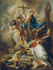 segern för kristendomen över paganismen - Johann Evangelist Holzer — vy av konstverket