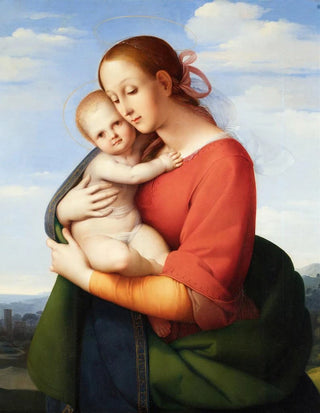 Johann Evangelist Scheffer von Leonhardshoff - Madonna and Child.webp