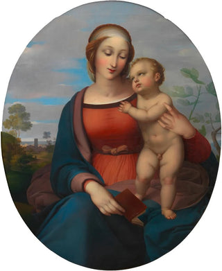 Johann Evangelist Scheffer von Leonhardshoff - Madonna mit Kind.webp