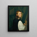 Självporträtt - Johann Evangelist Scheffer von Leonhardshoff — inramlat konstverk på väggen