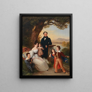 Johann Fischbach - Baron Cerrini mit seiner Familie.webp