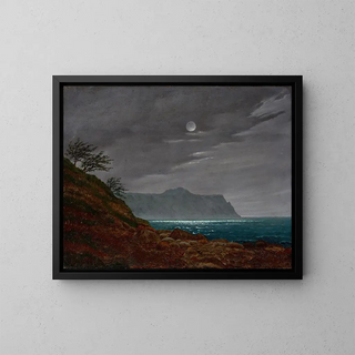 Johann Friedrich Boeck - Moonlight night on Rgen.webp