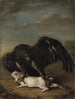 Aigle attrapant un lièvre - Johann Friedrich Grooth — vy av konstverket