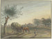Hof Rebstock i mitten av de vidsträckta ängarna längs med Maynestråket nära Frankfurt am Main - Johann Friedrich Morgenstern — vy av konstverket