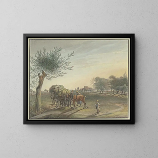 Johann Friedrich Morgenstern - Hof Rebstock inmitten des weiten Wiesengelndes an der Mainzer Landstrae bei Frankfurt am Main.webp