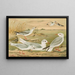 Larus minutus Pall, Larus ridibundus, Larus melanocephalus Natt, Larus Philadelphia Ord - Johann Friedrich Naumann — inramlat konstverk på väggen