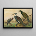 Phalacrocorax carbo, Phalacrocorax graculus, Phalacrocorax pygmaeus - Johann Friedrich Naumann — inramlat konstverk på väggen