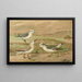 Phalaropus fulicarius, Phalaropus lobatus, Calidris arenaria - Johann Friedrich Naumann — inramlat konstverk på väggen