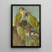 Picus viridis - Johann Friedrich Naumann — inramlat konstverk på väggen