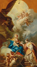 Le Mariage mystique de Sainte Catherine - Johann Georg Grasmair — vy av konstverket