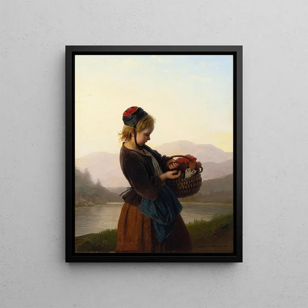 Räkna mynt - Johann Georg Meyer von Bremen — inramlat konstverk på väggen