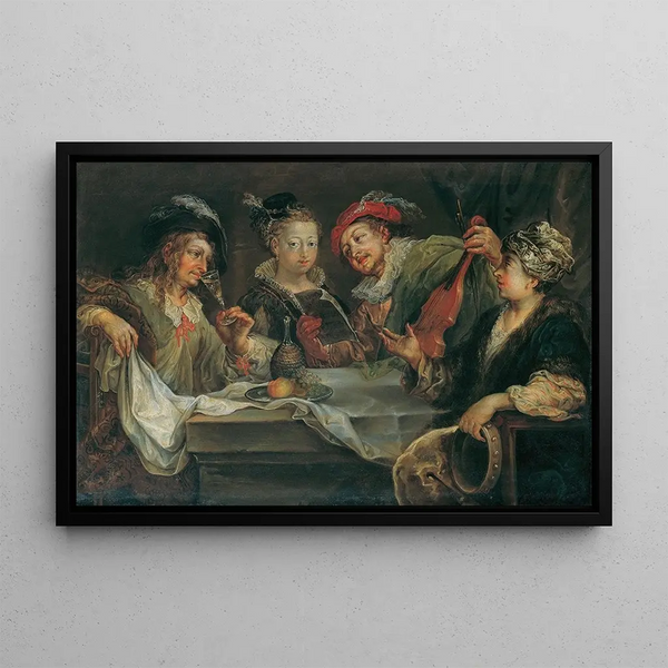 Johann Georg Platzer - Belustigung nach dem Mahle.webp