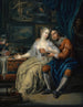 Par med förmedlare - Johann Georg Platzer — vy av konstverket