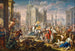 Marcus Curtius - Johann Georg Platzer — vy av konstverket