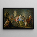 Les Plaisirs des Saisons Printemps - Johann Georg Platzer — inramlat konstverk på väggen