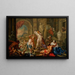 Les Plaisirs des saisons Été - Johann Georg Platzer — inramlat konstverk på väggen