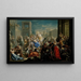 L'Enlèvement des Sabines - Johann Georg Platzer — inramlat konstverk på väggen