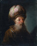 Studie av ett orientaliskt mansansikte i halvprofil vänd mot höger - Johann Georg Trautmann — vy av konstverket