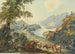 landskapsscen vid Brienz-sjön - Johann Georg Volmar — vy av konstverket