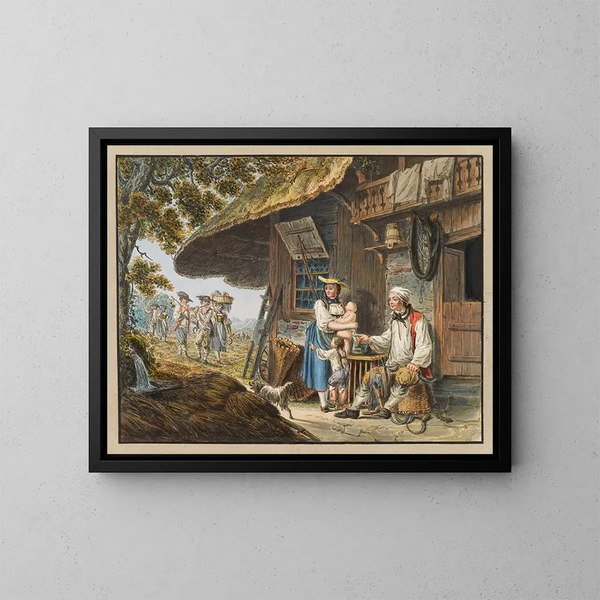 Lettres - Johann Georg Volmar — inramlat konstverk på väggen