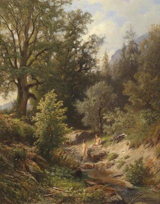Johann Giovanni Varrone - Badende Knaben am Bachufer.webp
