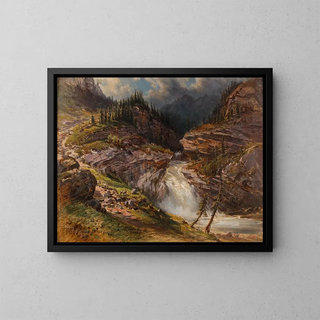 Johann Giovanni Varrone - Hirte am Gollinger Wasserfall.webp