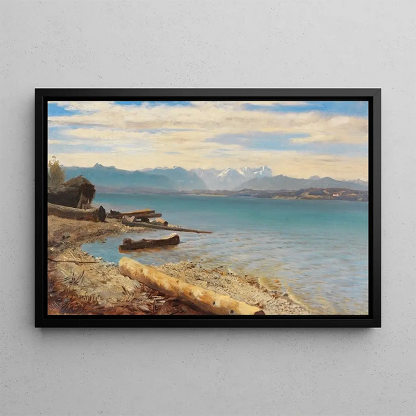 Johann Gottfried Steffan - Blick auf die Zugspitze vom Starnberger See.webp