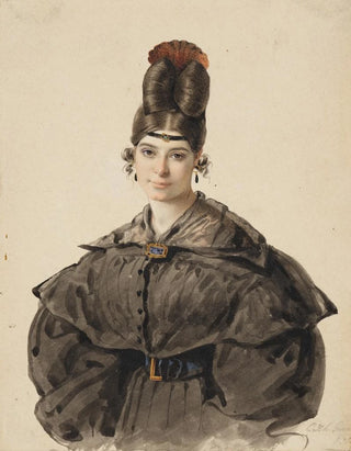 Johann Grund - Anna Appenzeller die erste Gattin des Knstlers in halber Figur.webp
