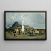 Place du Marché à Szolnok - Johann Gualbert Raffalt — inramlat konstverk på väggen