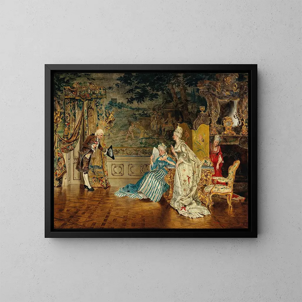 Le Cavalier - Johann Hamza — inramlat konstverk på väggen