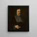 Portrait av en man - Johann Heinrich Am Ende — inramlat konstverk på väggen