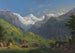 La vallée de Lauterbrunnen depuis le chemin vers la Wengernalp - Johann Heinrich Bleuler le Jeune — vy av konstverket