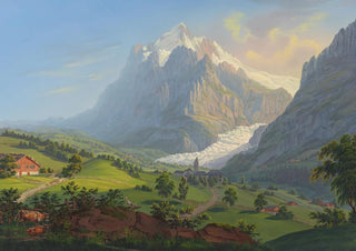 Johann Heinrich Bleuler the Younger - Das Wetterhorn im Grindelwald Canton Bern.webp