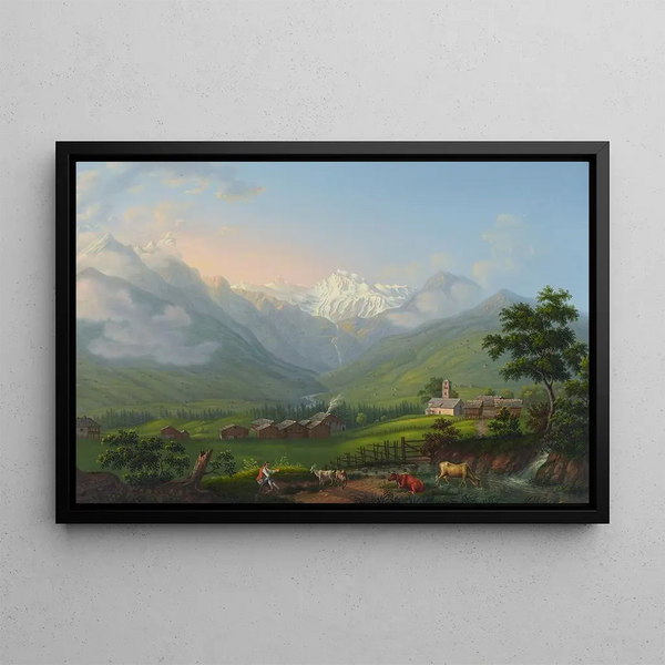 Johann Heinrich Bleuler the Younger - Der Engstligen Boden im Adelboden im Canton Bern.webp