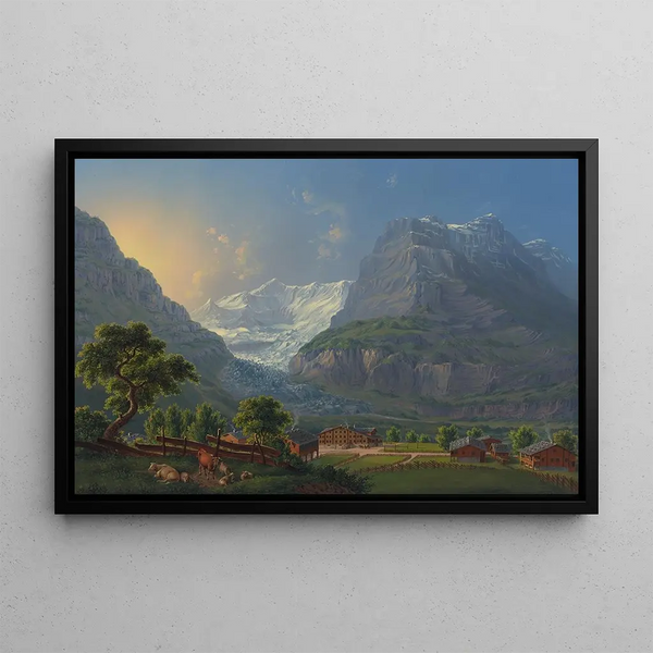 Johann Heinrich Bleuler the Younger - Der Grindelwaldglttscher im Canton Bern.webp