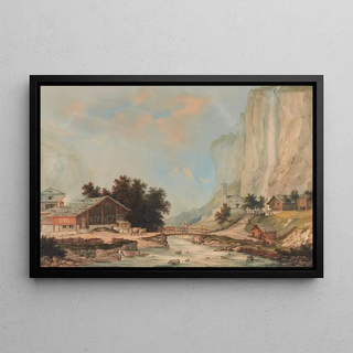 Johann Heinrich Bleuler the Younger - Vue de la chte du Staubbach dans la valle de Lauterbrunn.webp