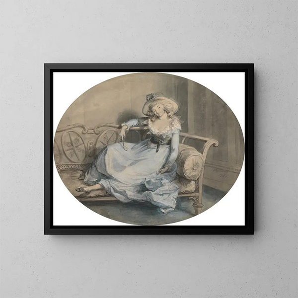 L'Assignation - Johann Heinrich Ramberg — inramlat konstverk på väggen
