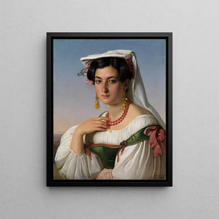 Johann Heinrich Richter - Portrait of Vittoria Caldoni.webp