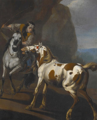 Johann Heinrich Roos - Indian taming a horse.webp