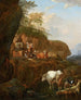 Landskap Italien - Johann Heinrich Roos — vy av konstverket