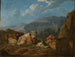 italiensk bergslandskap - Johann Heinrich Roos — vy av konstverket