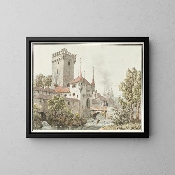 Bern Golatenmattgate - Johann Jakob Biedermann — inramlat konstverk på väggen
