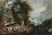 Campement de vivandiers au bord de la forêt - Johann Jakob Hartmann — vy av konstverket
