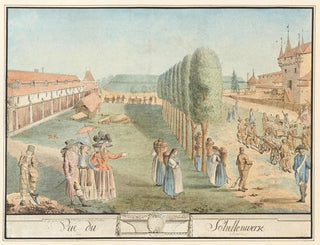 Vue du Schellenwerk à Berne - Johann Jakob Lutz — vy av konstverket