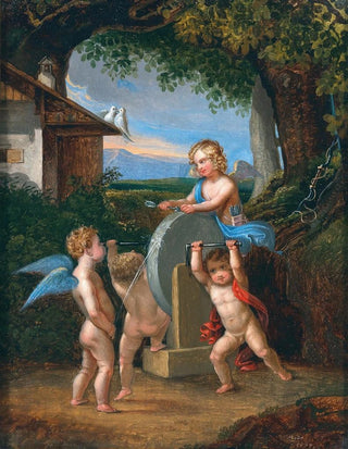 Johann Jakob Metzler - Putti Sharpening Cupids Arrow.webp