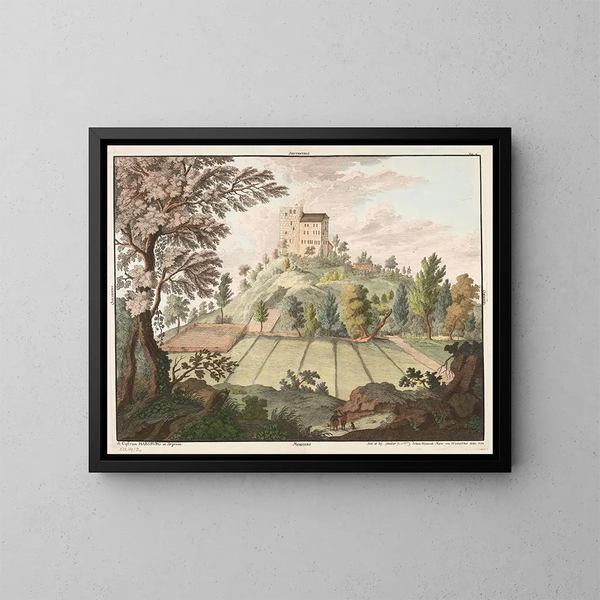 Château de Habsbourg - Johann Jakob Meyer — inramlat konstverk på väggen