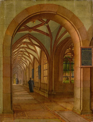 Johann Jakob Neustck - View into the Cloister of the Cathedral of Basel.webp