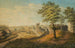 Vue depuis l'Elisabethenschanze sur la bastion ronde vers la porte de pierre et la fortification de pierre à Bâle - Johann Jakob Schneider — vy av konstverket
