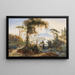 Vue de Naples avec le golfe et le Vésuve en arrière-plan - Johann Jakob Wolfensberger — inramlat konstverk på väggen
