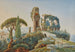 Vue du Forum Romain avec le Colisée à l'Arrière-plan - Johann Jakob Wolfensberger — vy av konstverket